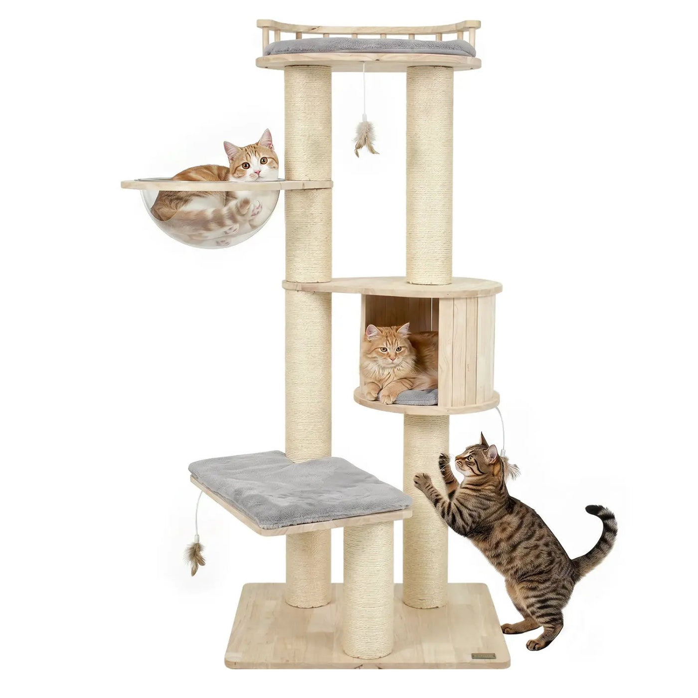Multi-Level Cat Tree with Perch, Condo & Scratching Posts by DirectDeals