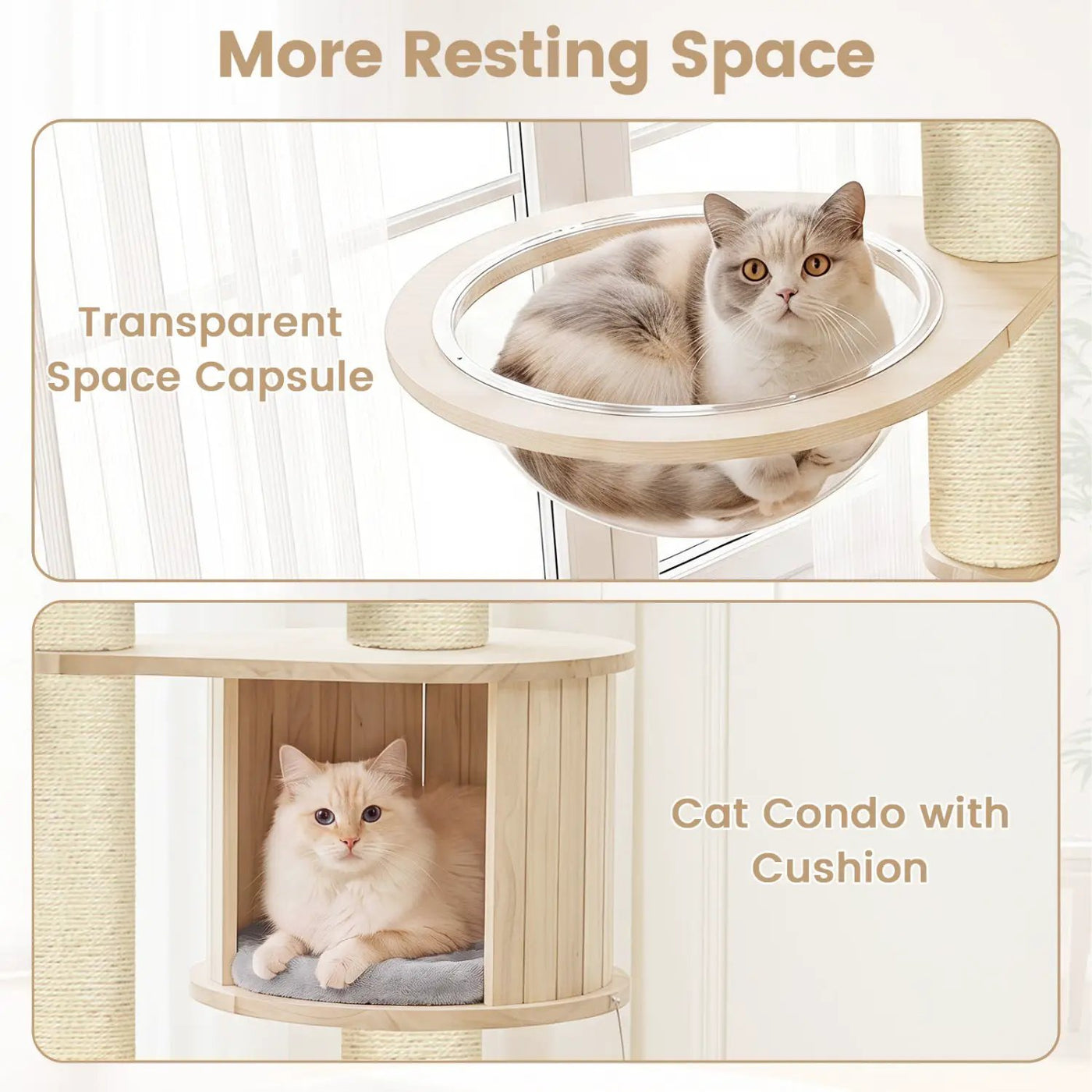Multi-Level Cat Tree with Perch, Condo & Scratching Posts by DirectDeals