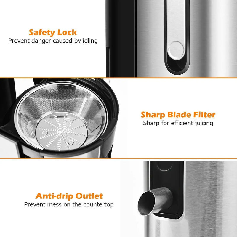 Centrifugal Juicer Machine Juicer Extractor Dual Speed by DirectDeals