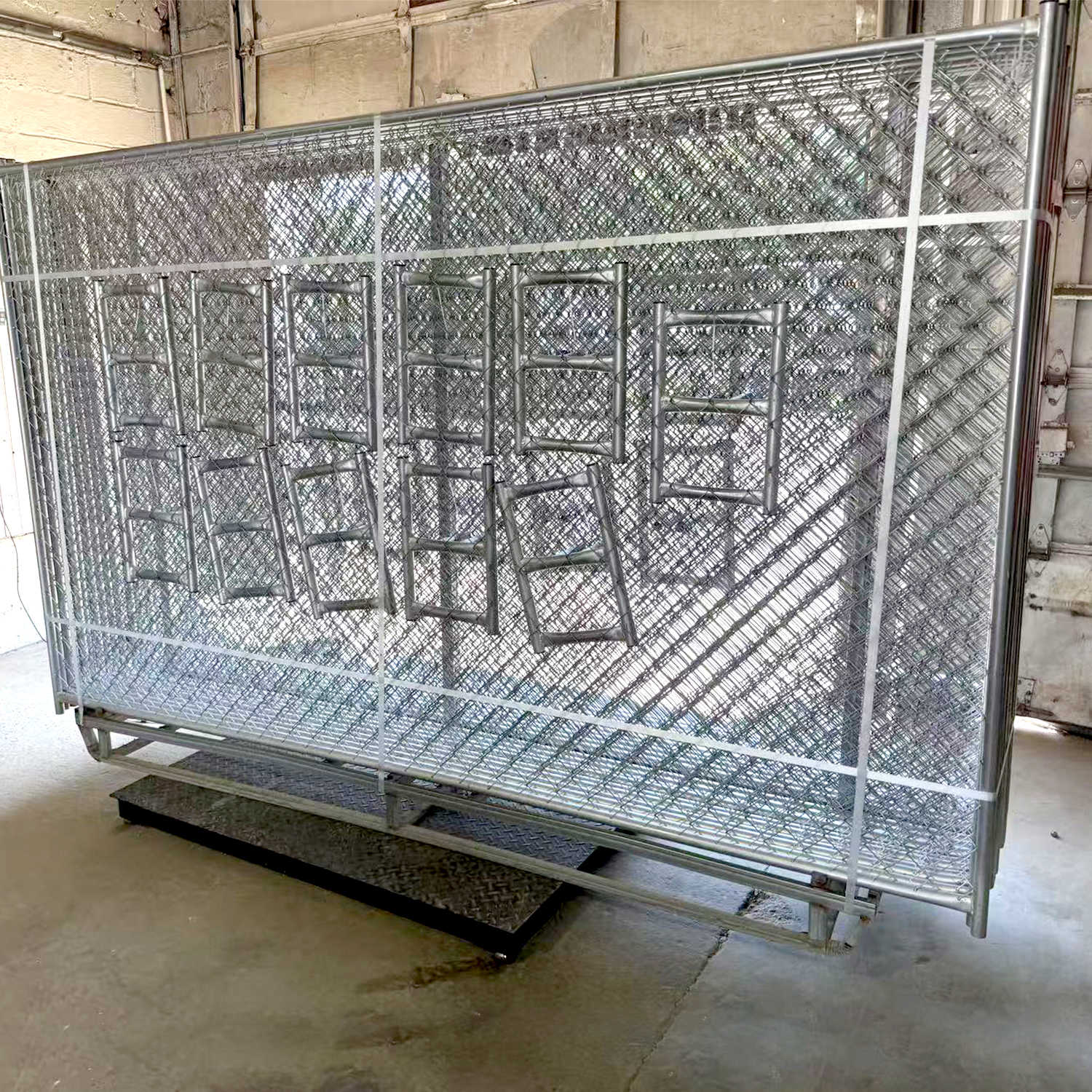 10x6 ft Chain Link Construction Fence (20pcs) by Chery Industrial