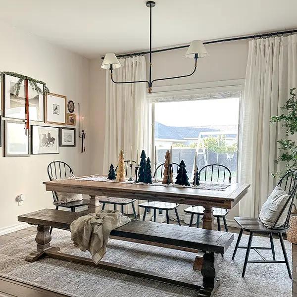61 Inch Two Shade Linear Iron Pendant by Decor Steals