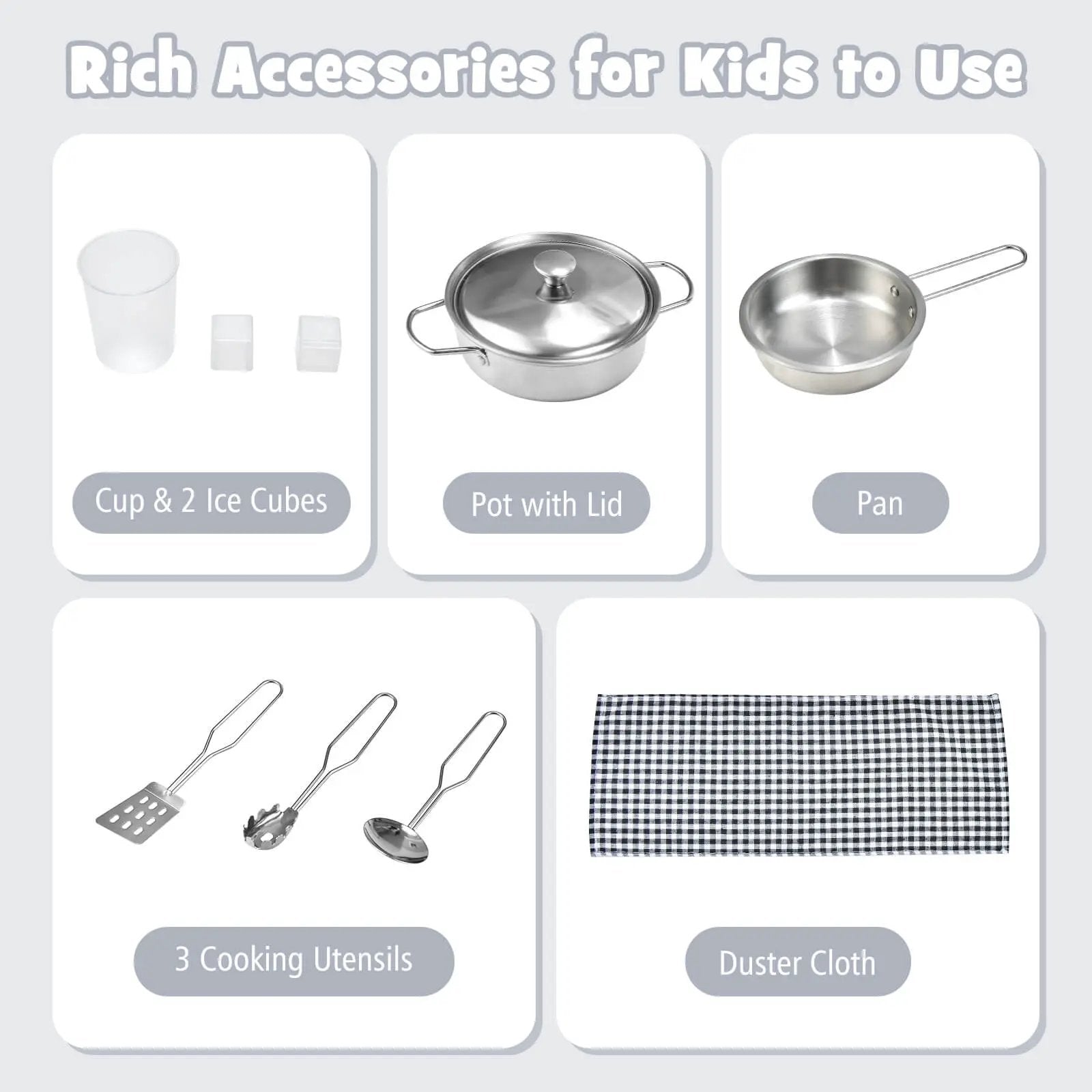 Chef Pretend Kitchen Playset with Cooking Oven and Sink for Toddlers by DirectDeals