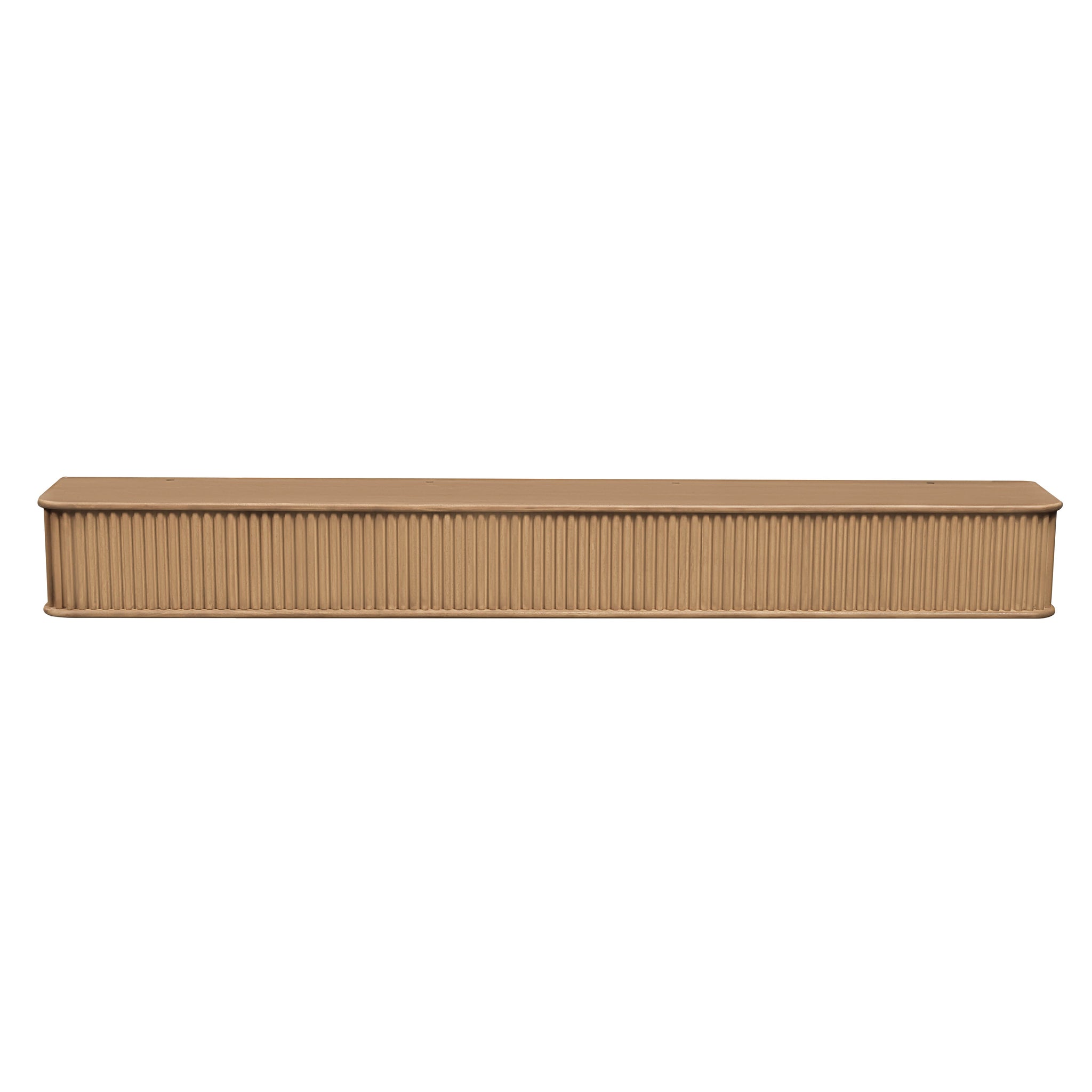 Fluted Fireplace Mantel Shelf – Real Wood by Dogberrycollections