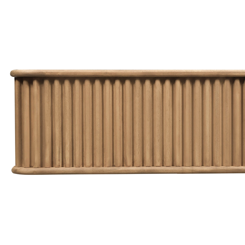 Fluted Fireplace Mantel Shelf – Real Wood by Dogberrycollections