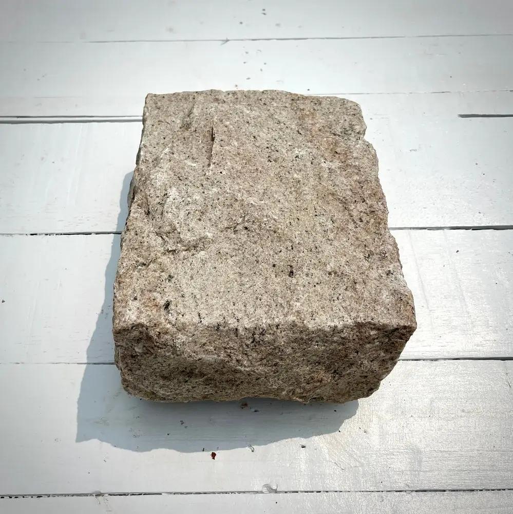 New Jumbo Granite Belgian Block 10” x 7” x 4” – Grey, Pink, Buff, Black by Chief Bricks