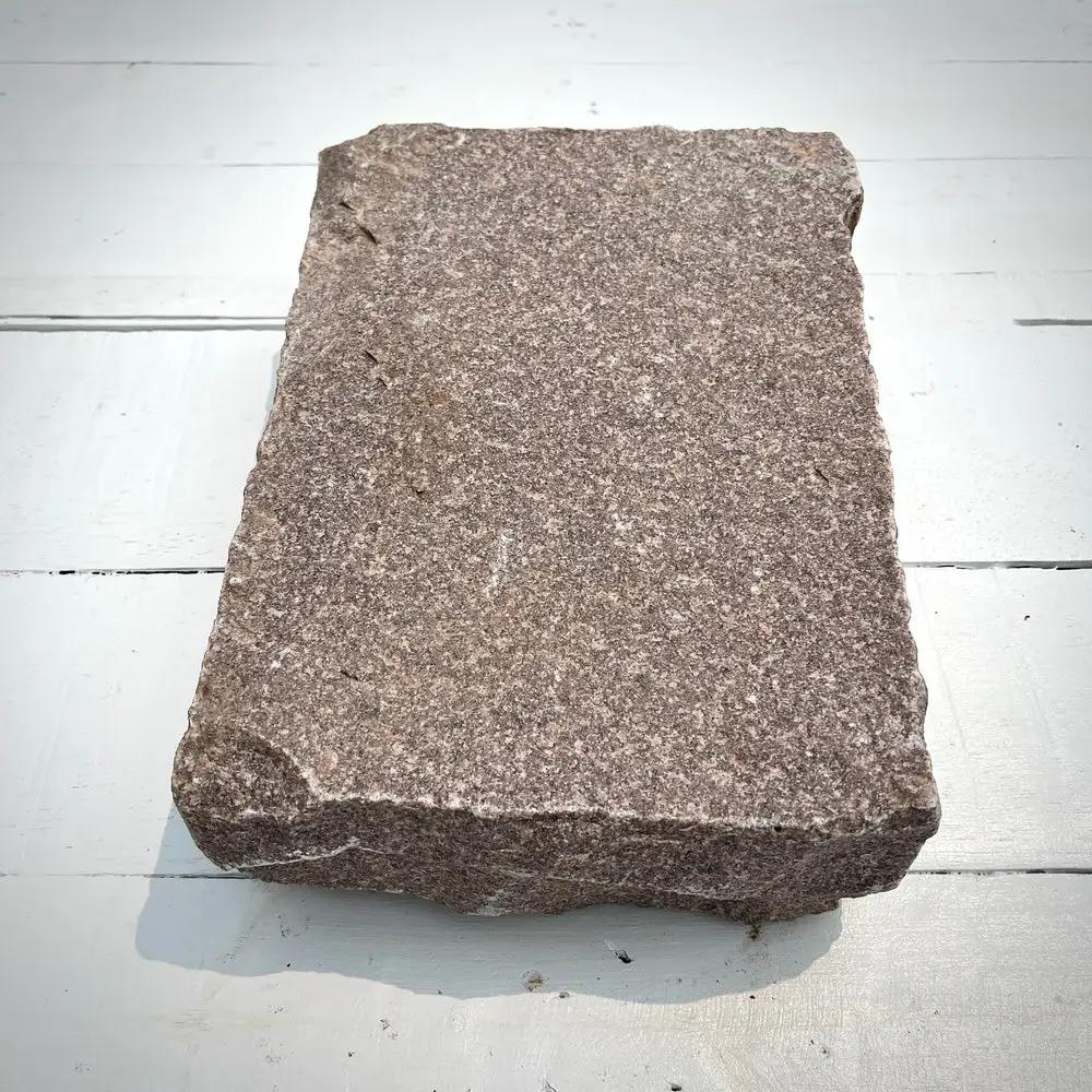 New Jumbo Granite Belgian Block 10” x 7” x 4” – Grey, Pink, Buff, Black by Chief Bricks