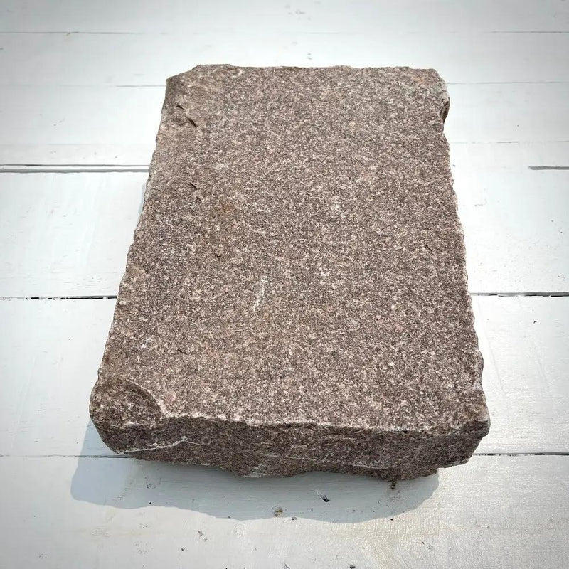 New Jumbo Granite Belgian Block 10” x 7” x 4” – Grey, Pink, Buff, Black by Chief Bricks