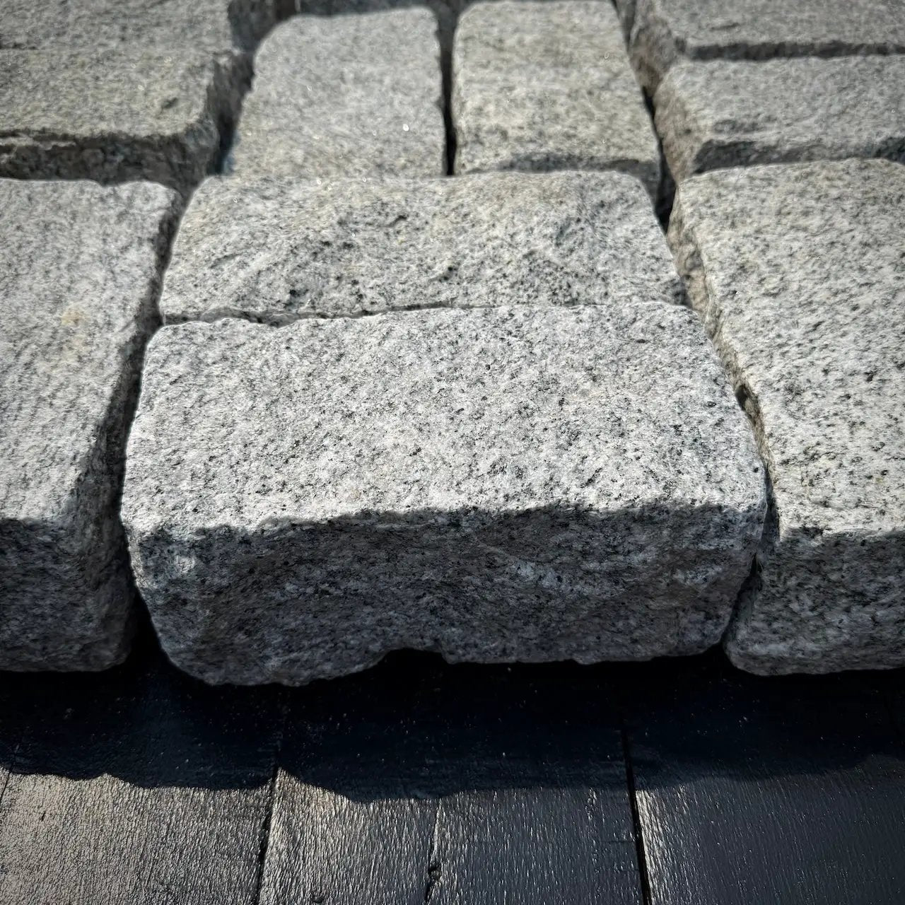 New Landscape Granite Belgian Block 8" x 4" x 4" by Chief Bricks