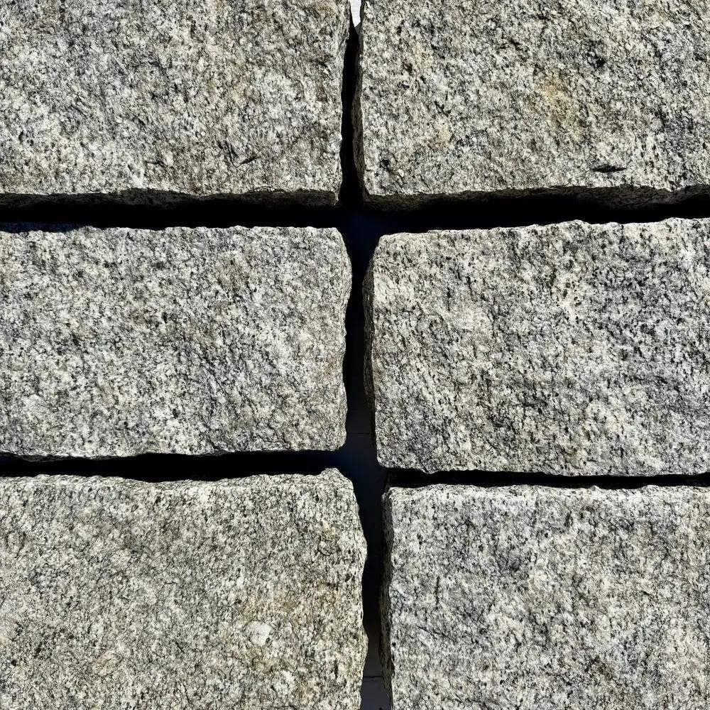 New Granite Paver Belgian Block 12" x 6" x 3" by Chief Bricks