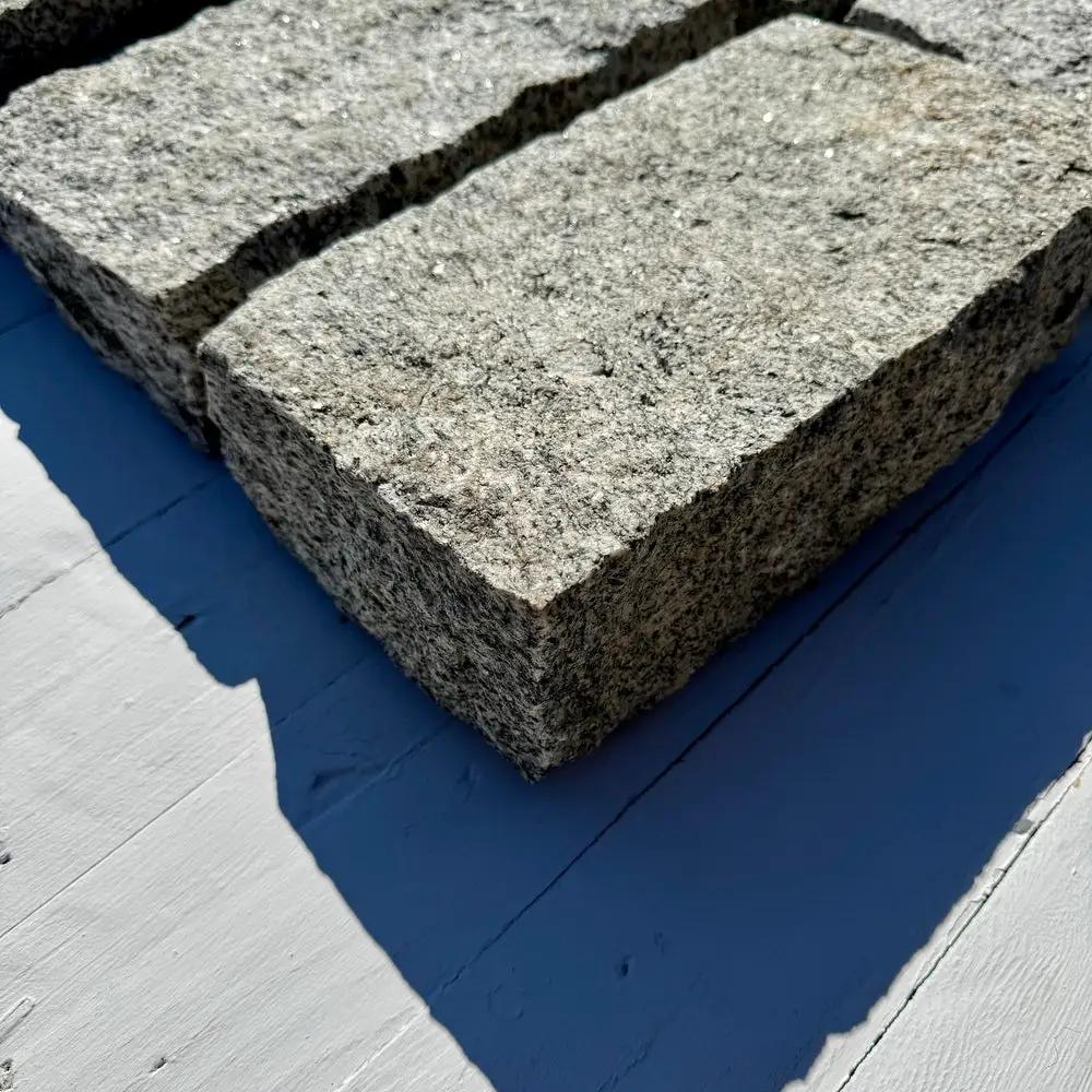 New Granite Paver Belgian Block 12" x 6" x 3" by Chief Bricks