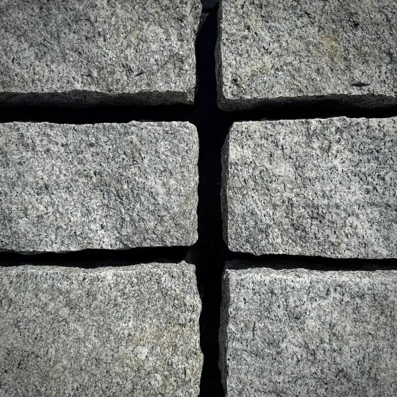 New Granite Paver Belgian Block 12" x 6" x 3" by Chief Bricks