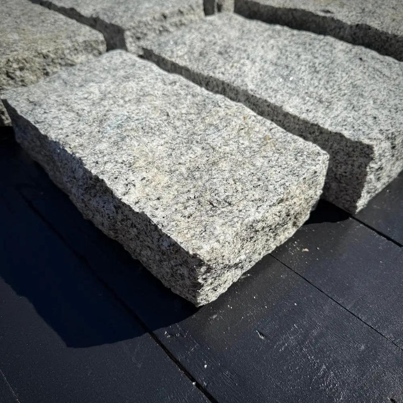 New Granite Paver Belgian Block 12" x 6" x 3" by Chief Bricks