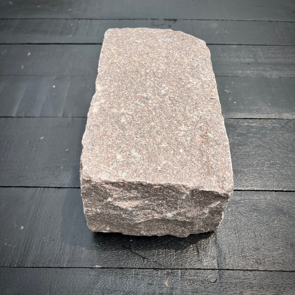 New Regulation Granite Belgian Block 9” x 5” x 5” – Grey, Pink, Buff, Black by Chief Bricks