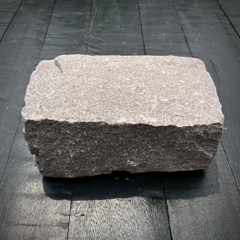 New Regulation Granite Belgian Block 9” x 5” x 5” – Grey, Pink, Buff, Black by Chief Bricks