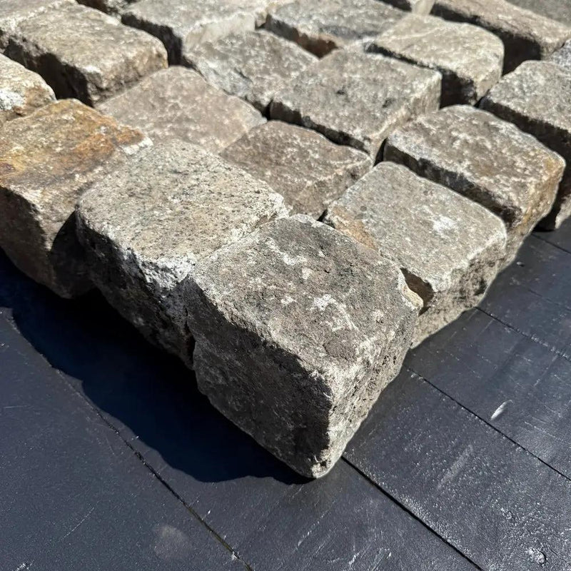 Reclaimed New York Granite Cobblestone - Cubes 5" x 5" x 5" by Chief Bricks