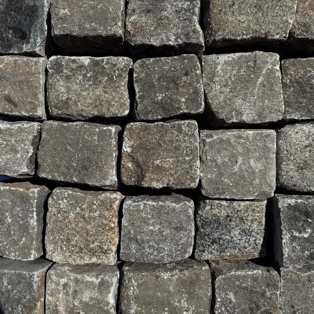 Reclaimed New York Granite Cobblestone - Cubes 5" x 5" x 5" by Chief Bricks