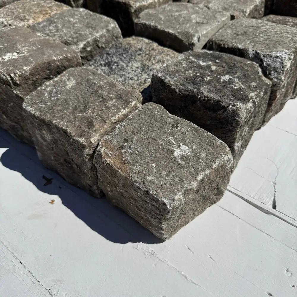 Reclaimed New York Granite Cobblestone - Cubes 5" x 5" x 5" by Chief Bricks