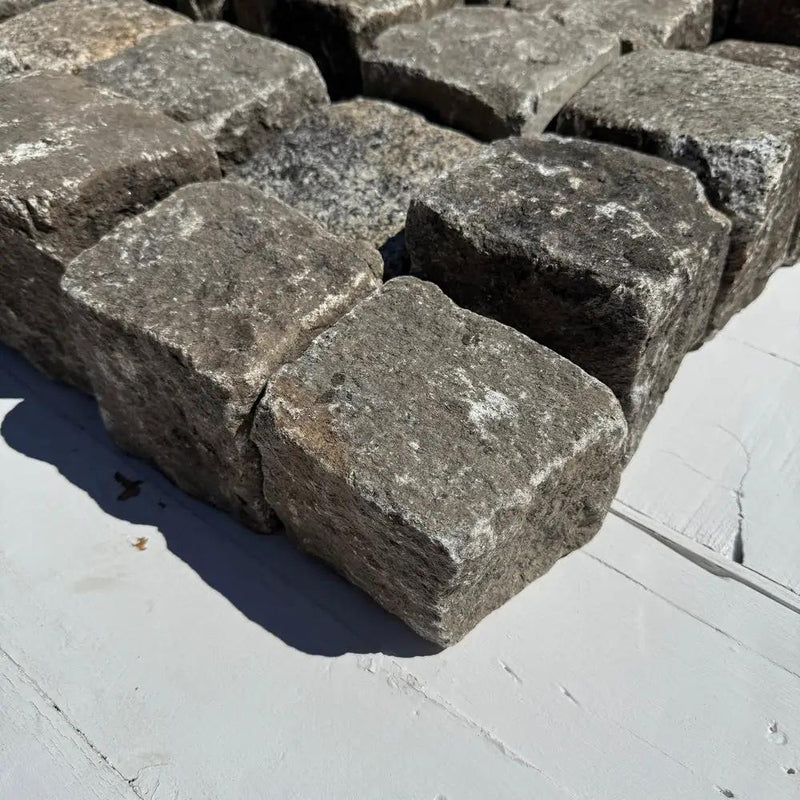 Reclaimed New York Granite Cobblestone - Cubes 5" x 5" x 5" by Chief Bricks
