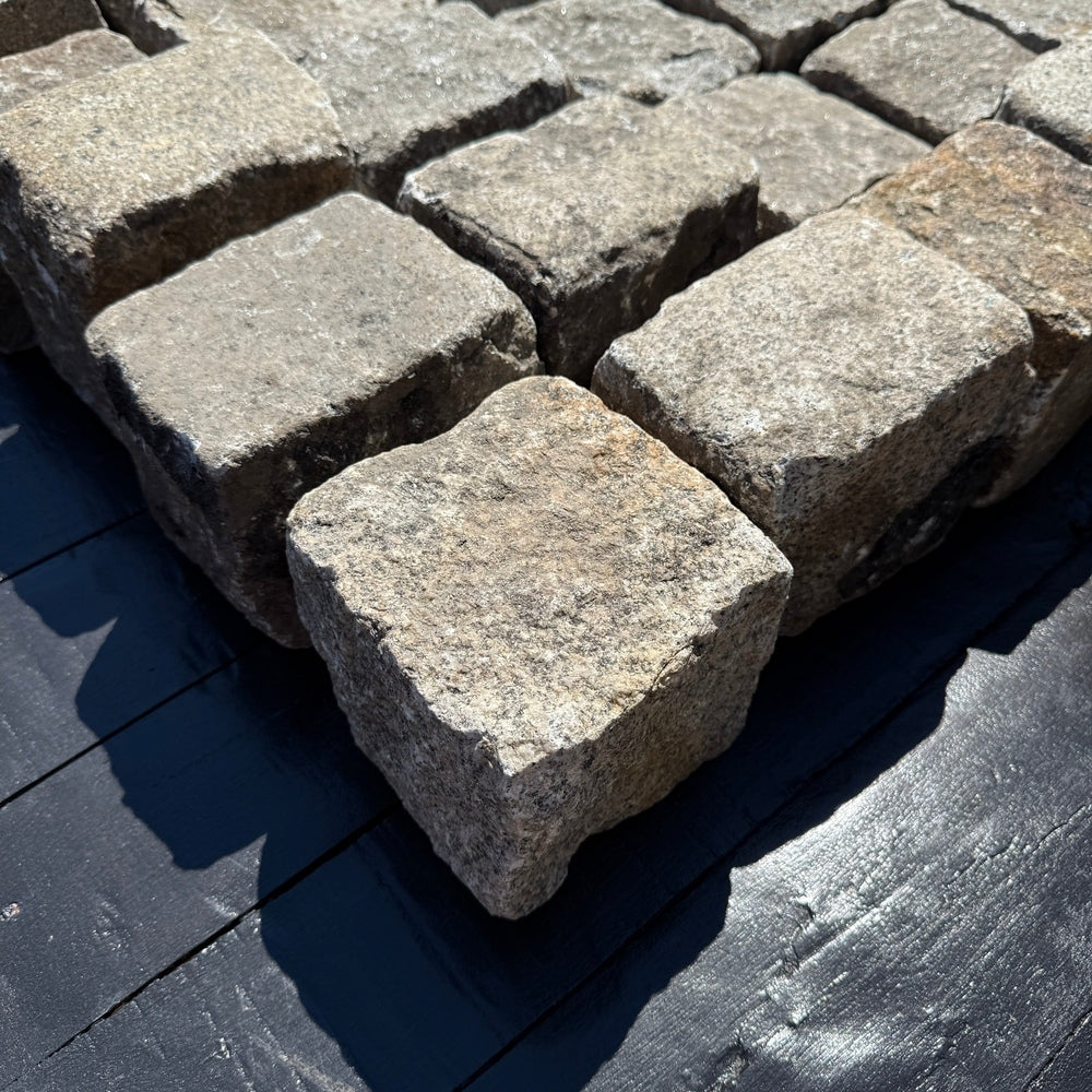 Reclaimed New York Granite Cobblestone - Cubes 5" x 5" x 5" by Chief Bricks