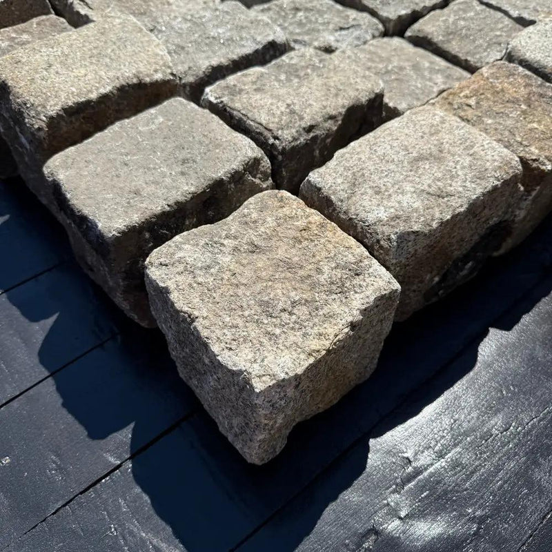 Reclaimed New York Granite Cobblestone - Cubes 5" x 5" x 5" by Chief Bricks