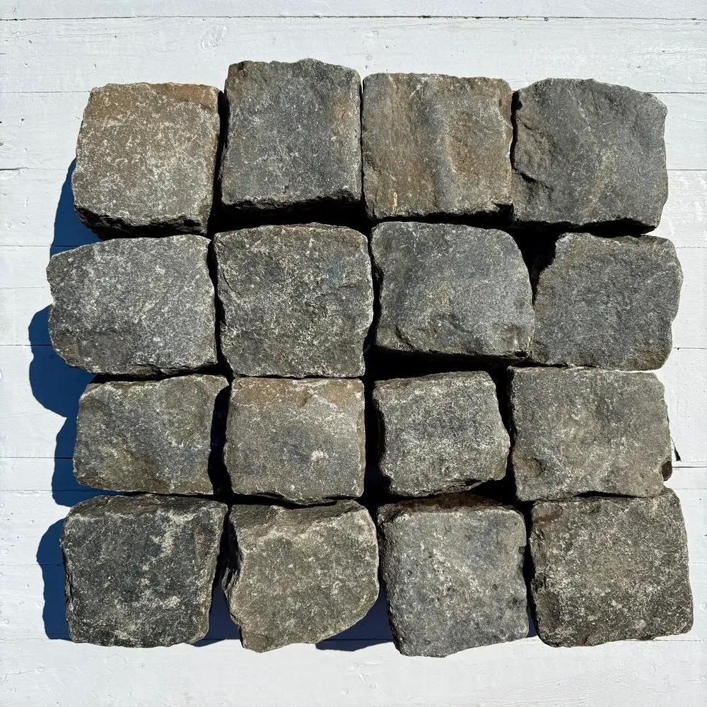 Reclaimed New York Granite Cobblestone - Cubes 6" x 6" x 6" by Chief Bricks