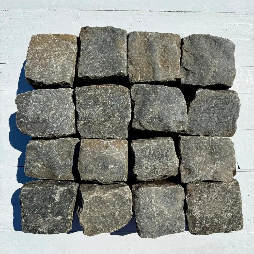 Reclaimed New York Granite Cobblestone - Cubes 6" x 6" x 6" by Chief Bricks