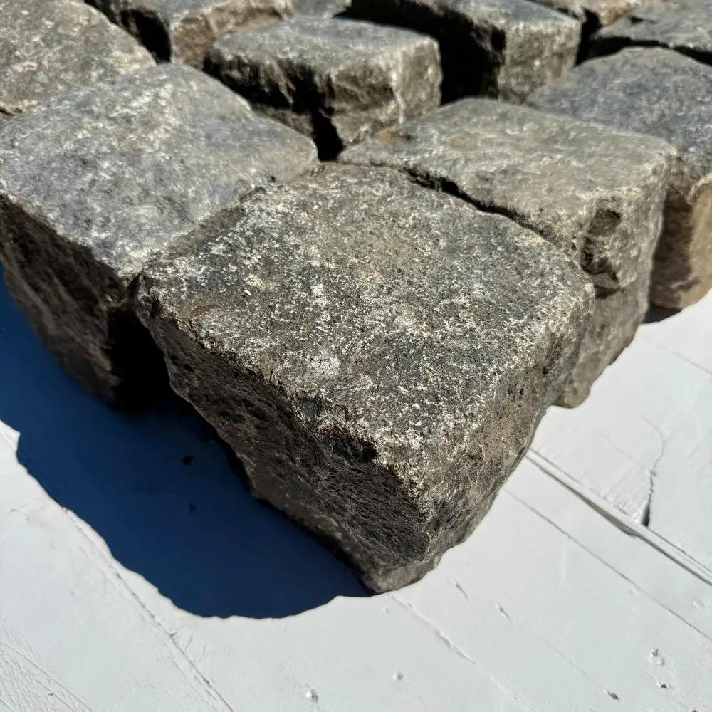 Reclaimed New York Granite Cobblestone - Cubes 6" x 6" x 6" by Chief Bricks