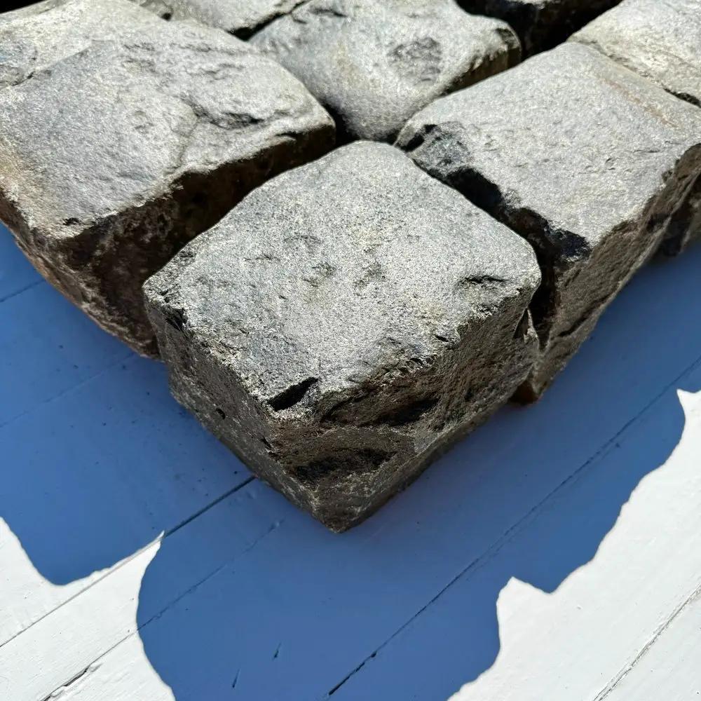 Reclaimed Granite Cobblestone - Cubes 7" x 7" x 7" by Chief Bricks