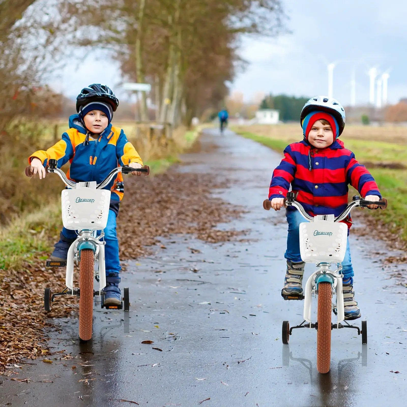 Children Bicycle with Front Handbrake and Rear Coaster Brake-Turquoise by DirectDeals