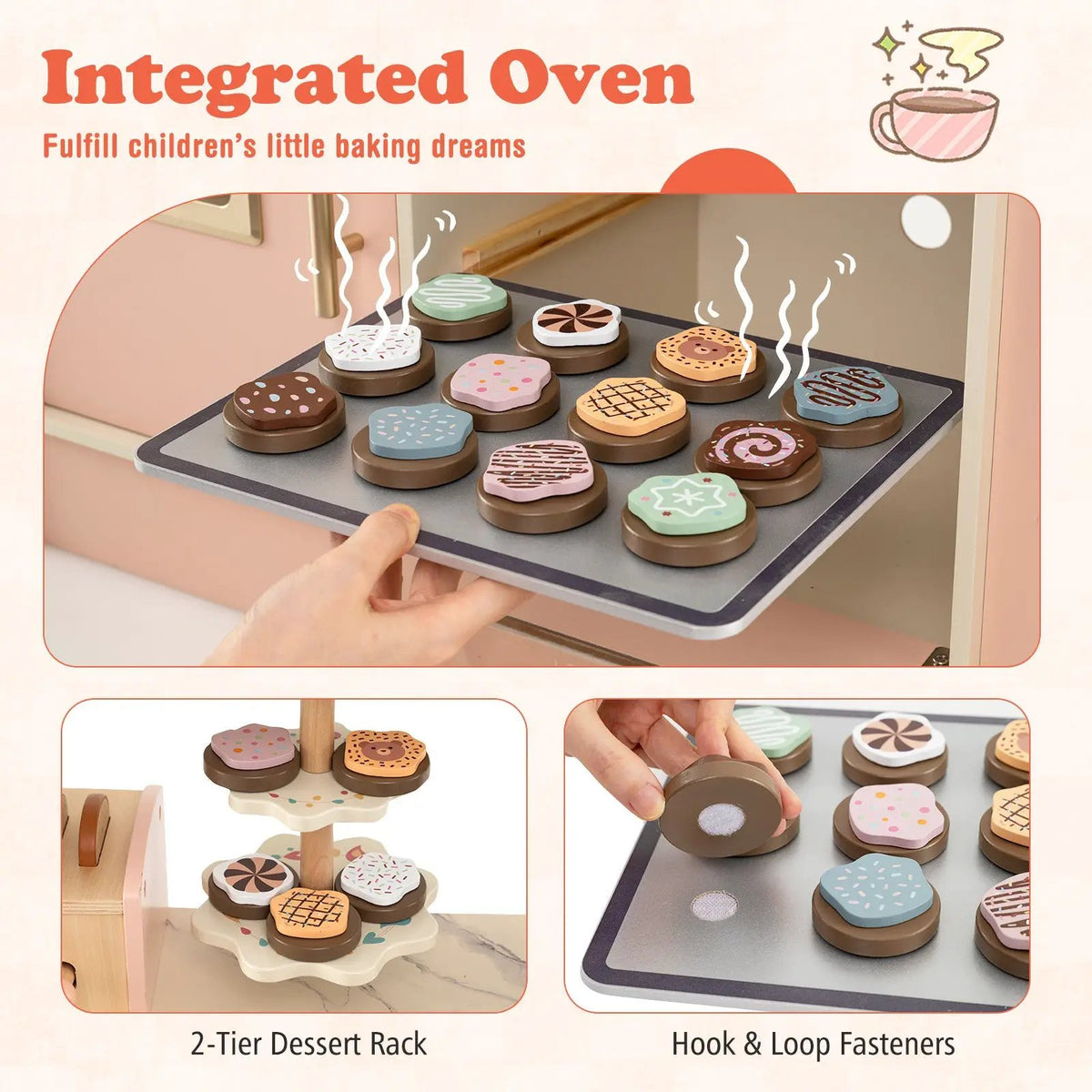 Children Pretend Toy Kitchen Playset with Light and Sound, photo 16 of 16