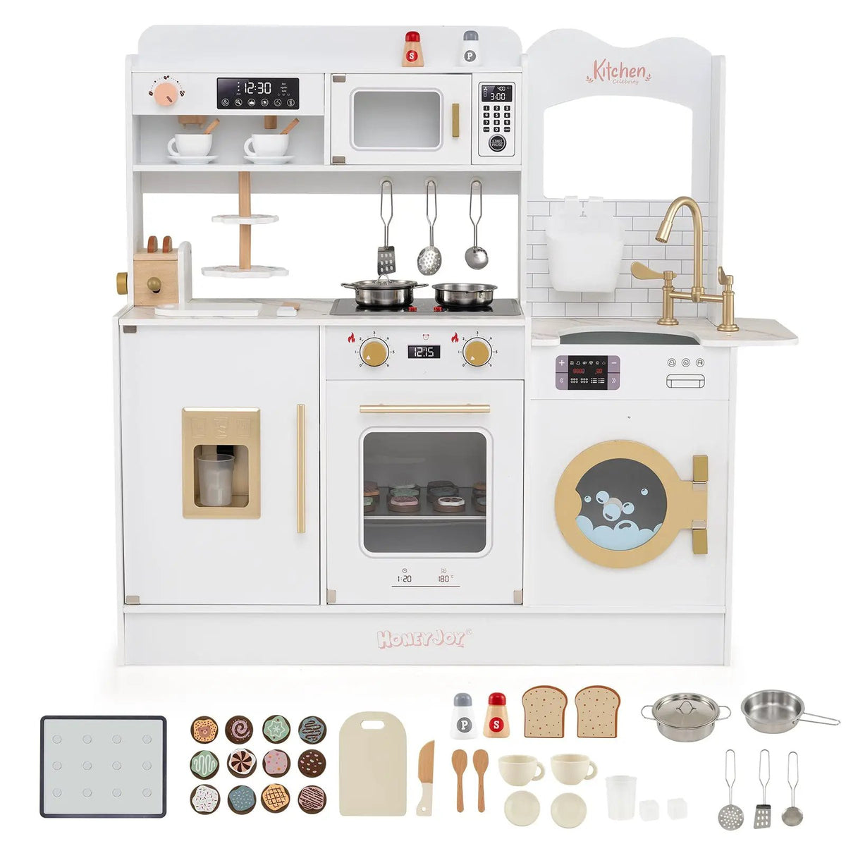 Children Pretend Toy Kitchen Playset with Light and Sound, photo 5 of 16