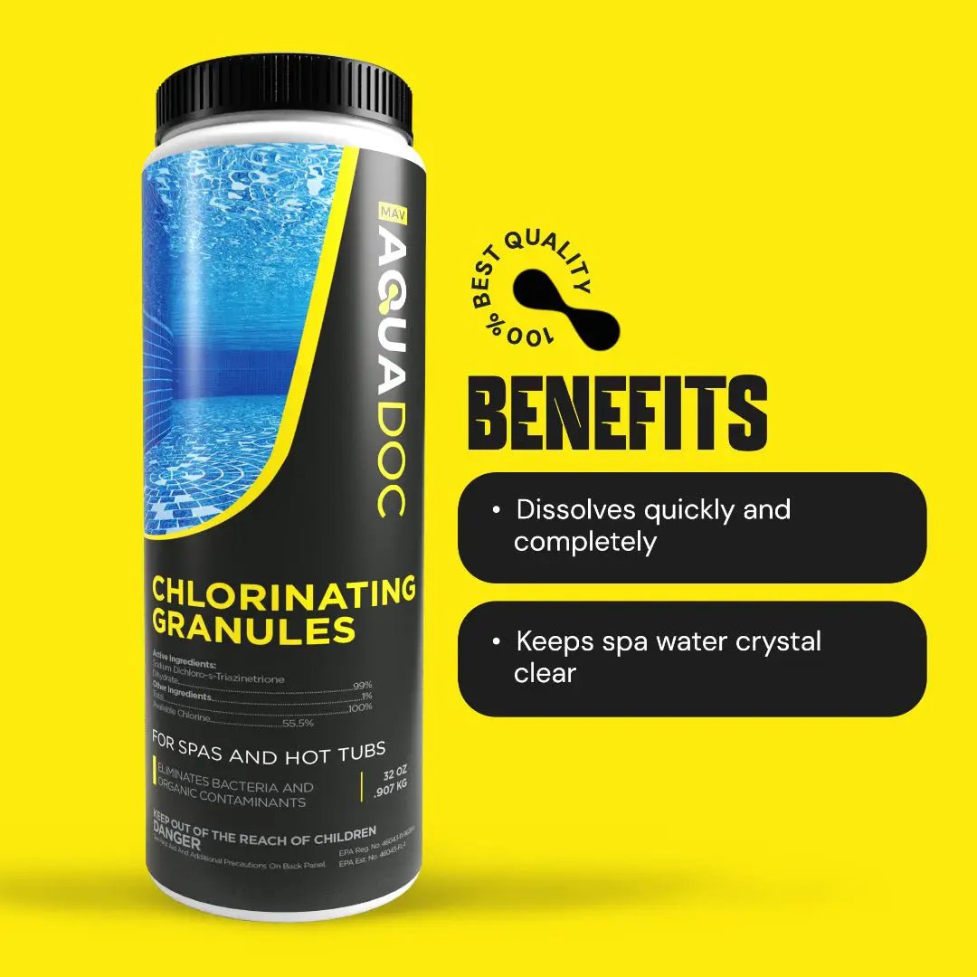 Chlorine Granules for Hot tub by AquaDoc