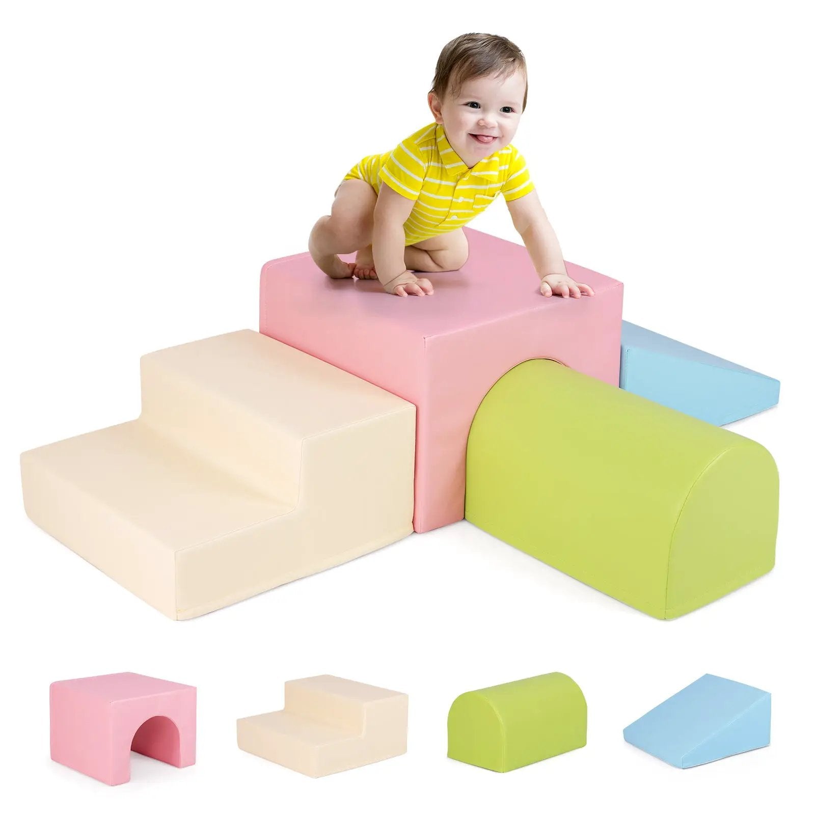 Climb and Crawl Foam Block Play Set for Infant Baby by DirectDeals