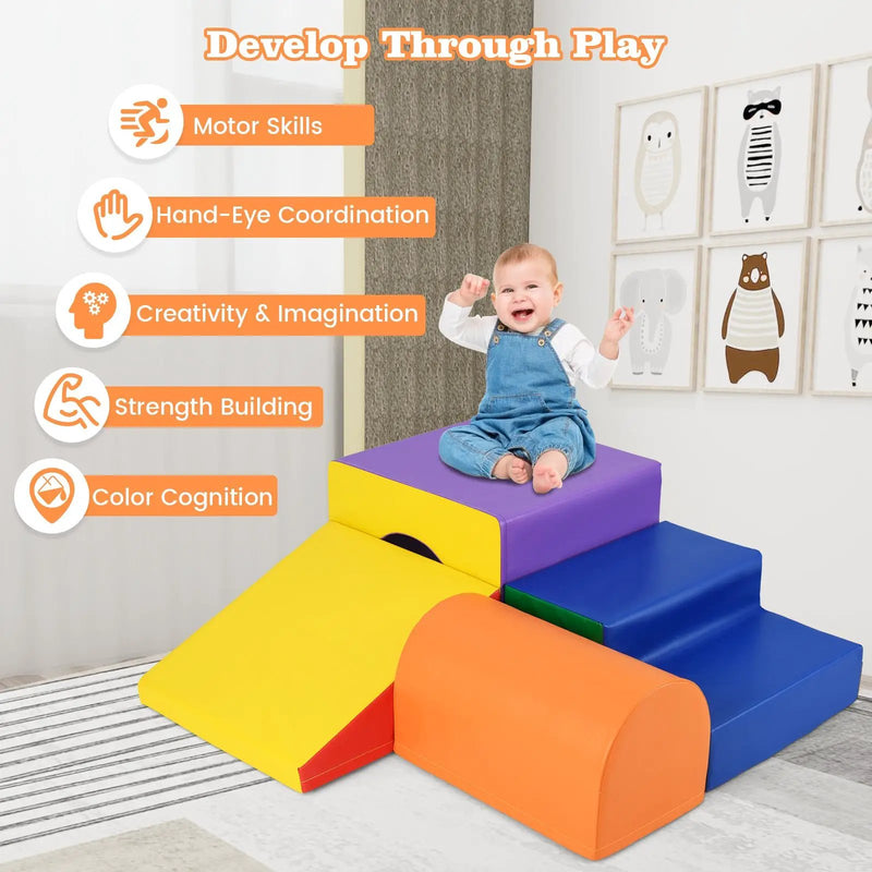 Climb and Crawl Foam Block Play Set for Infant Baby by DirectDeals