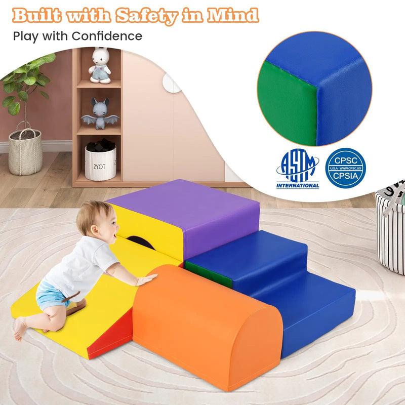 Climb and Crawl Foam Block Play Set for Infant Baby by DirectDeals