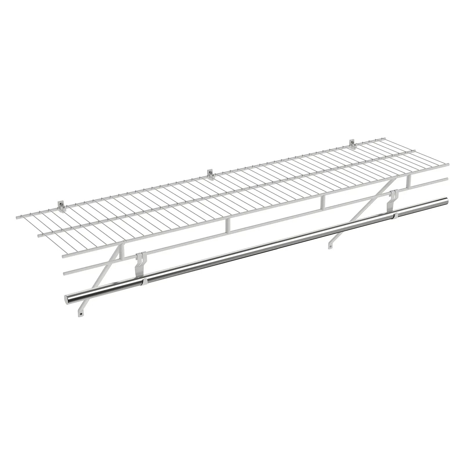 Closet Shelves Wall Mounted with Ventilated Metal Wire Shelving Kit by DirectDeals