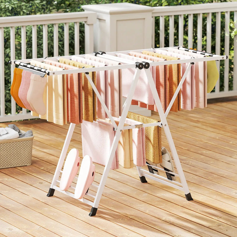Clothes Drying Rack with Height Adjustable Wings by DirectDeals