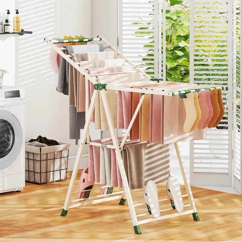 Clothes Drying Rack with Height Adjustable Wings by DirectDeals
