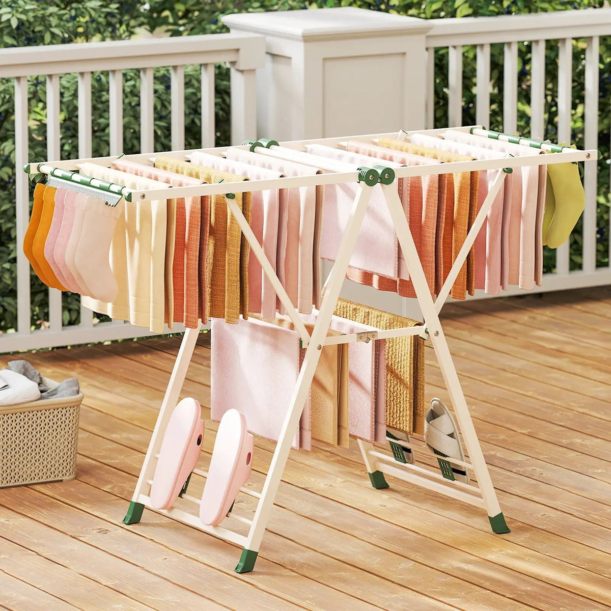 Clothes Drying Rack with Height Adjustable Wings, photo 4 of 16