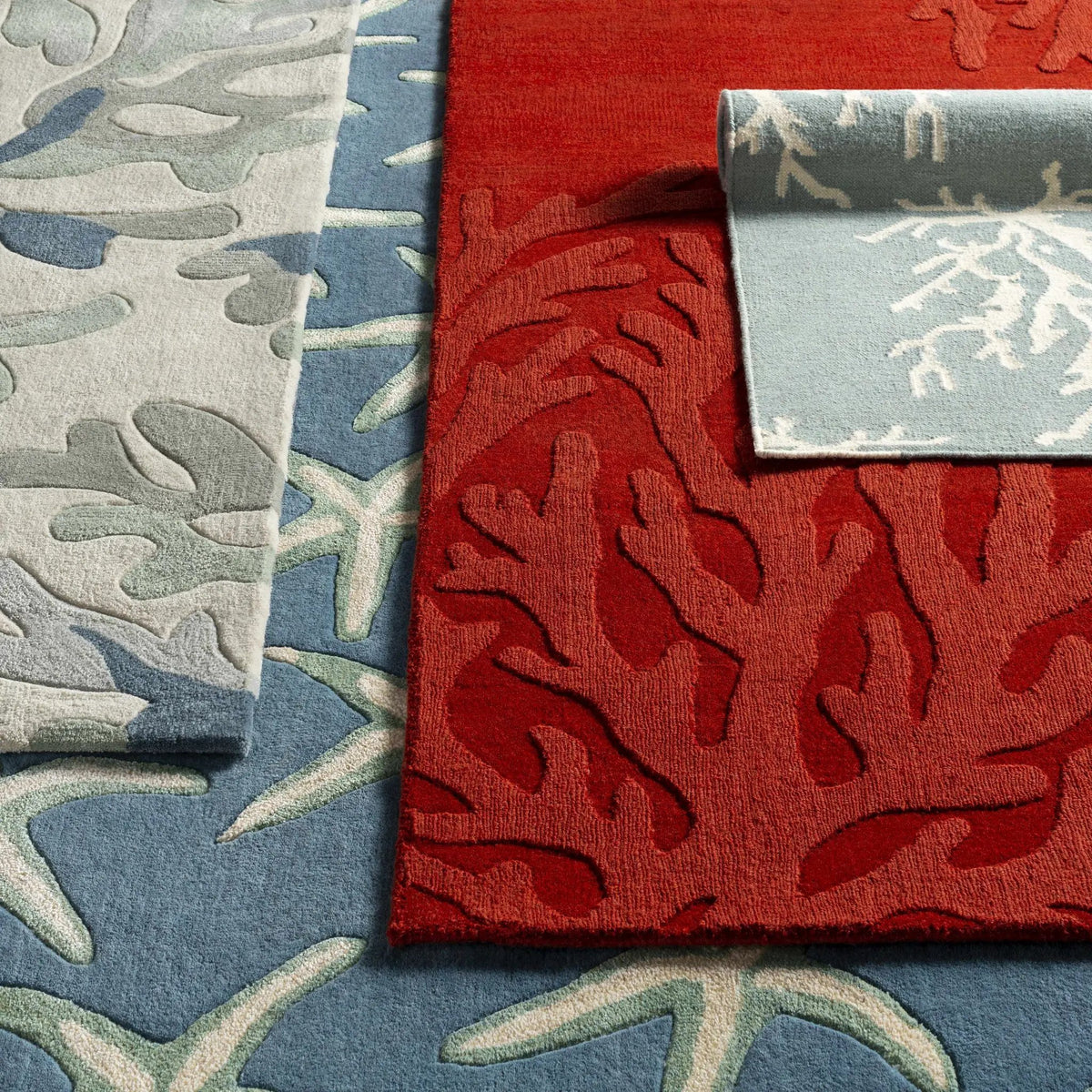 Carversville Ice Blue Botanical Wool Rug - Clearance, photo 12 of 12