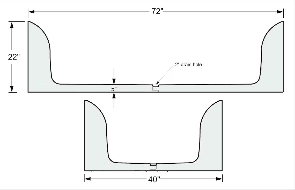 Coffee Brown Natural Stone Oval Shape Hand-Carved Unique Marble Bathtub (W)40" (L)72" (H)22" by GobekDesign