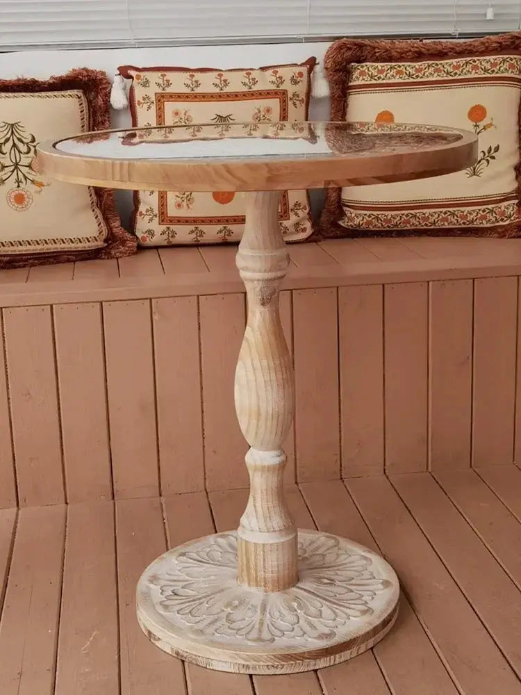 Coffee Table - Small Round Wooden, photo 2 of 8