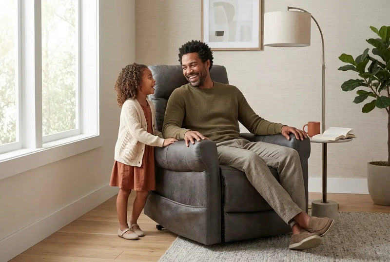 ComfortRise Granite Infinite Position Lift Chair with Power Headrest & Lumbar Support by Ornate Furniture