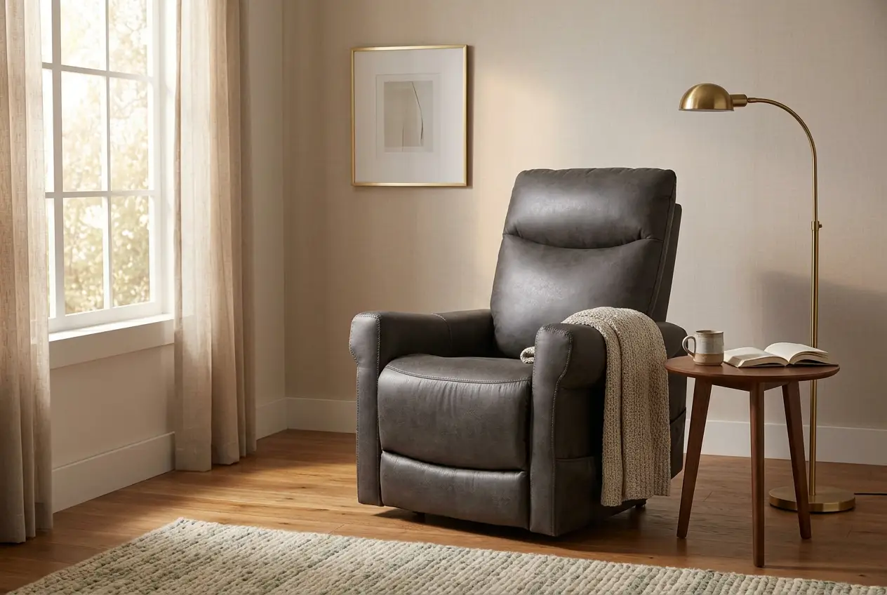 ComfortRise Granite Infinite Position Lift Chair with Power Headrest & Lumbar Support by Ornate Furniture
