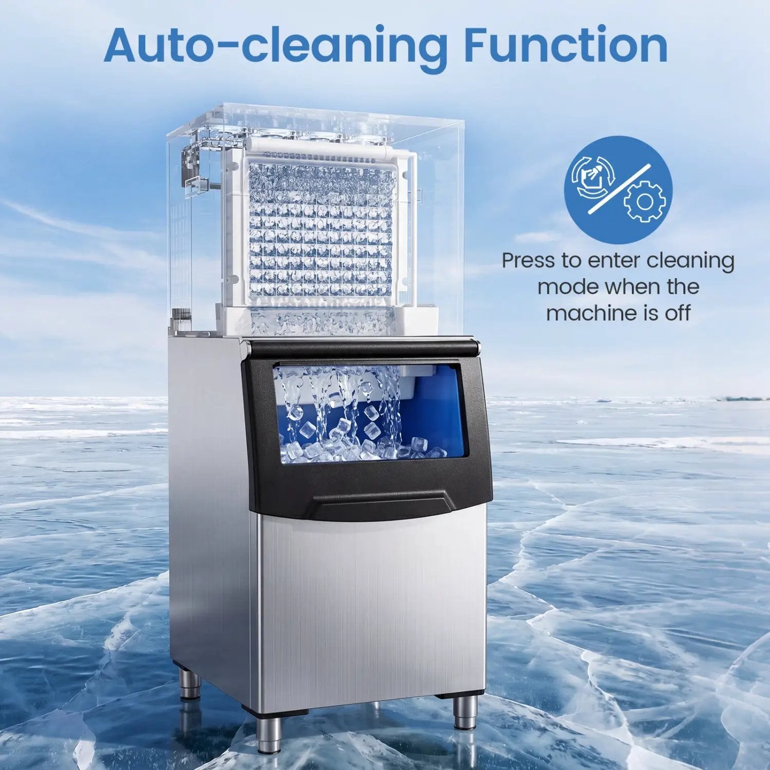 Freestanding Commercial Ice Maker 450 lbs/24H by DirectDeals