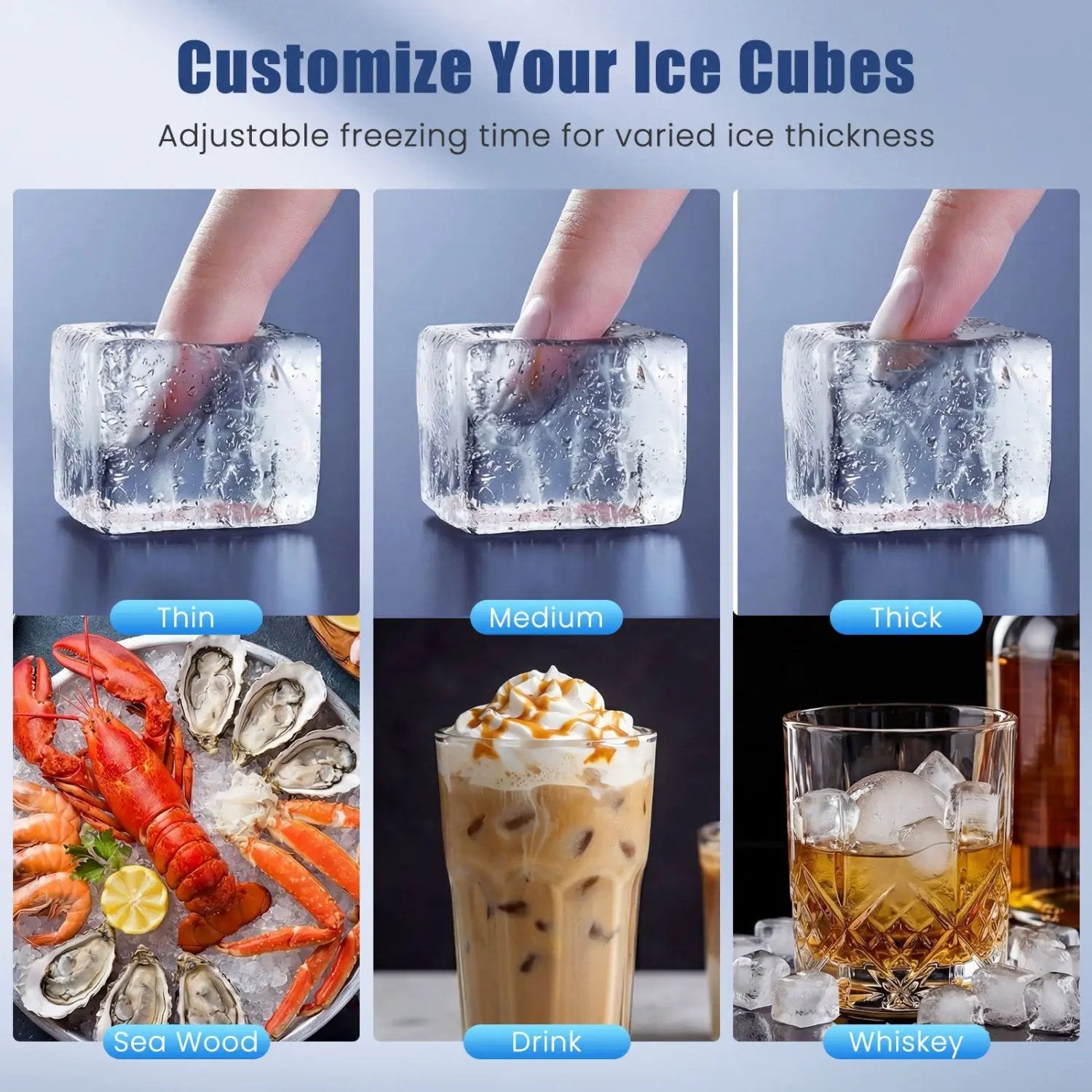 Stainless Steel Commercial Ice Maker 110 lbs/24H by DirectDeals