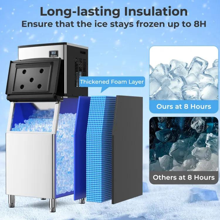 418 LBS Ice Maker with 200 LBS Bin by DirectDeals