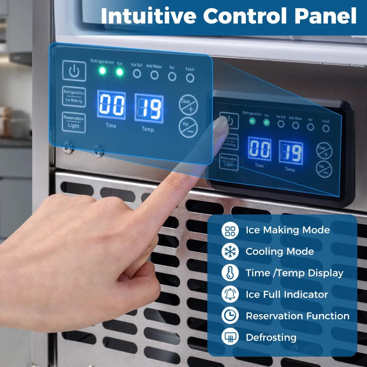 Commercial Under Counter Ice Maker 90 lbs/Day by DirectDeals