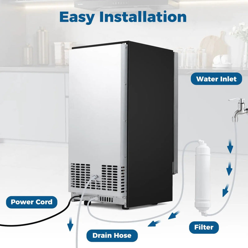 Commercial Under Counter Ice Maker 90 lbs/Day by DirectDeals