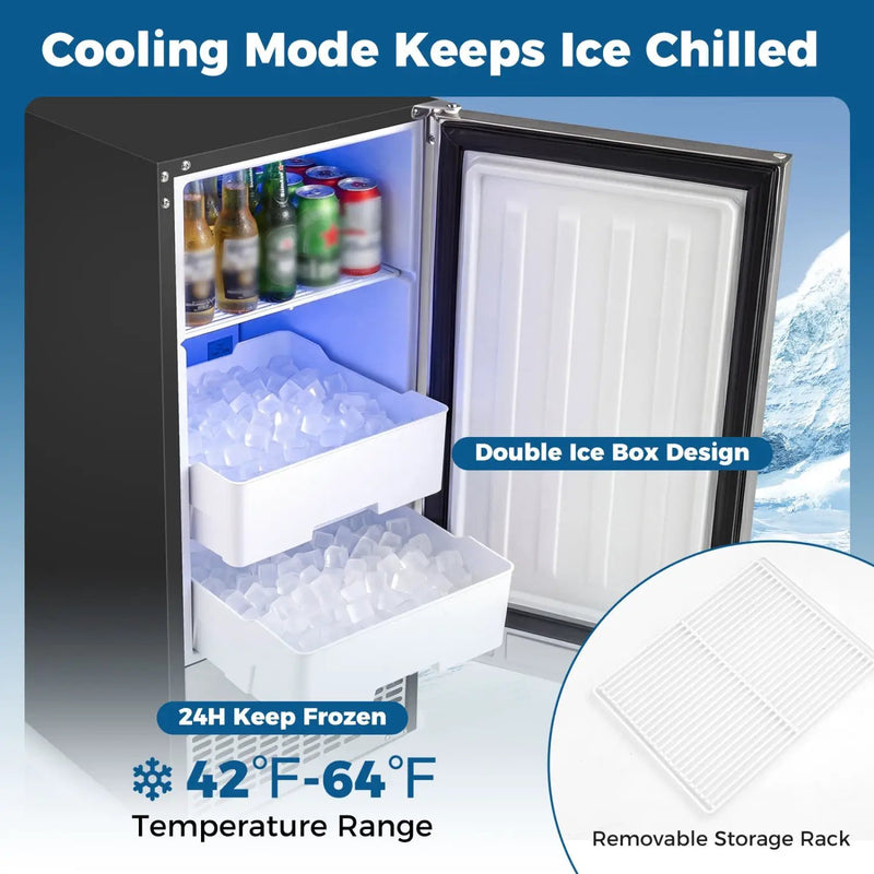 Commercial Under Counter Ice Maker 90 lbs/Day by DirectDeals